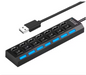 USB Hub 4/7 Poorten – USB 3.0/2.0 Splitter met Schakelaars en LED