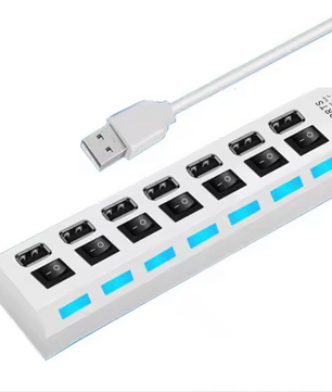 USB Hub 4/7 Poorten – USB 3.0/2.0 Splitter met Schakelaars en LED