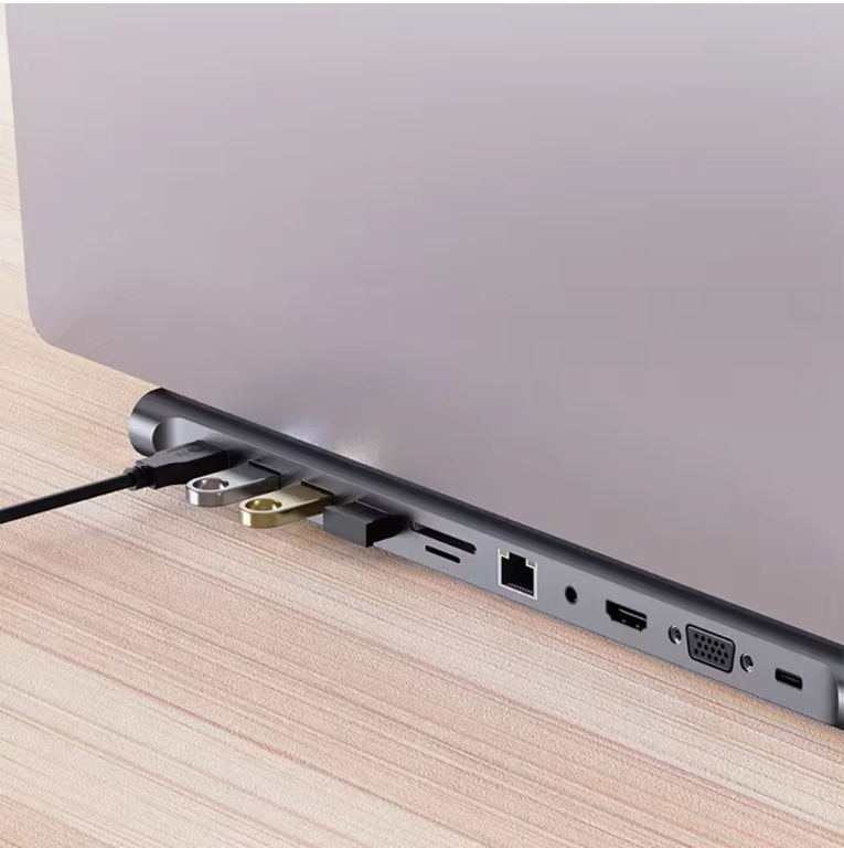 11-in-1 USB-C Docking Station – 4K HDMI, VGA, Ethernet en 100W Power Delivery