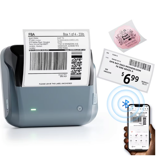 Thermische Label Printer – Draadloze Stickerprinter 20-110 mm voor Zakelijk Gebruik