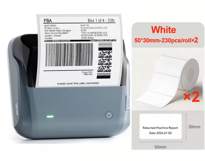 Thermische Label Printer – Draadloze Stickerprinter 20-110 mm voor Zakelijk Gebruik