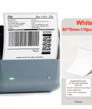 Thermische Label Printer – Draadloze Stickerprinter 20-110 mm voor Zakelijk Gebruik