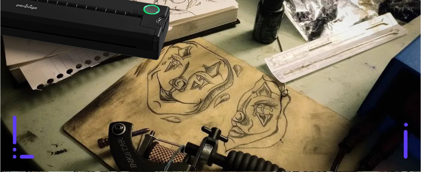 Thermische Tattoo Stencil Printer – Draadloze Transfer Printer voor Tattoos