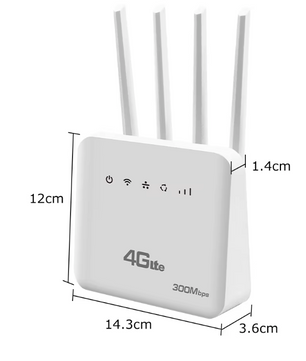 4G LTE WiFi 6 Router met SIM – 300Mbps Draadloze Modem