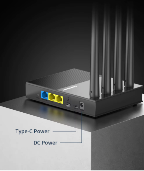 4G LTE WiFi 6 Router – 300Mbps SIM Modem met Antennes