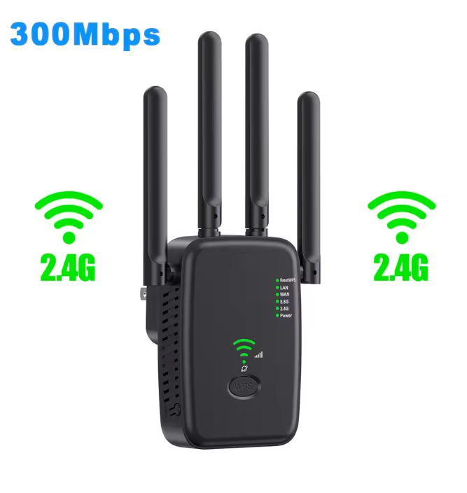 WiFi Versterker 1200Mbps – Dual Band Repeater en Extender