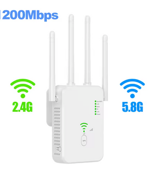 WiFi Versterker 1200Mbps – Dual Band Repeater en Extender