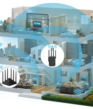 WiFi Versterker 1200Mbps – Dual Band Repeater en Extender