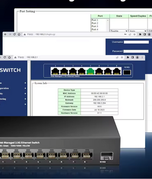 2.5G Managed Switch – 8 Poorten + 10G SFP Uplink met VLAN en QoS