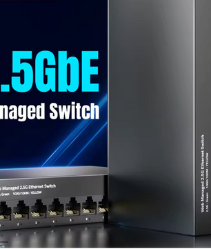 2.5G Managed Switch – 8 Poorten + 10G SFP Uplink met VLAN en QoS