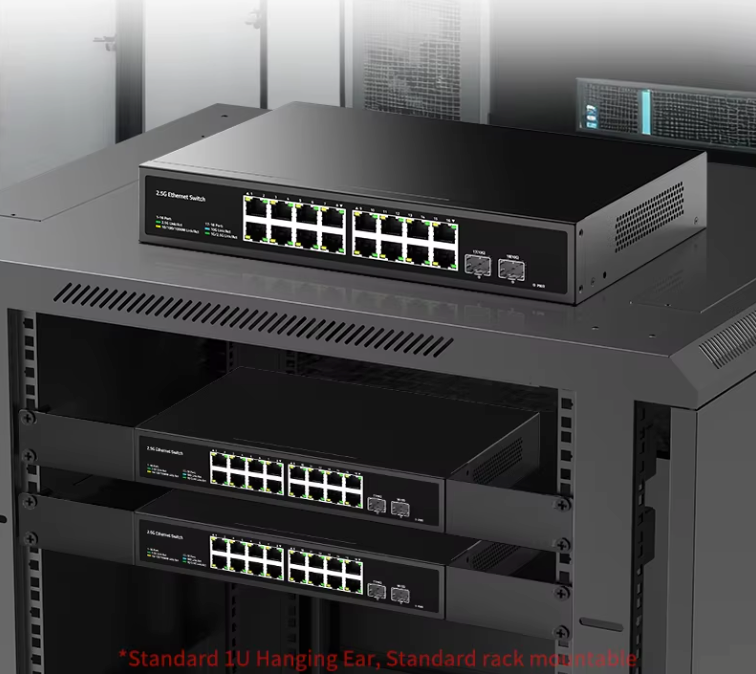 2.5G Netwerk Switch 16 Poorten – 10G SFP+ Uplink, High-Speed 120G Bandbreedte