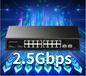 2.5G Netwerk Switch 16 Poorten – 10G SFP+ Uplink, High-Speed 120G Bandbreedte