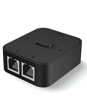 Gigabit Netwerk Splitter 2 Poorten – RJ45 Switch 1000Mbps zonder Stroom