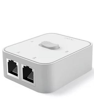 Gigabit Netwerk Splitter 2 Poorten – Handmatige RJ45 Switch zonder Stroom