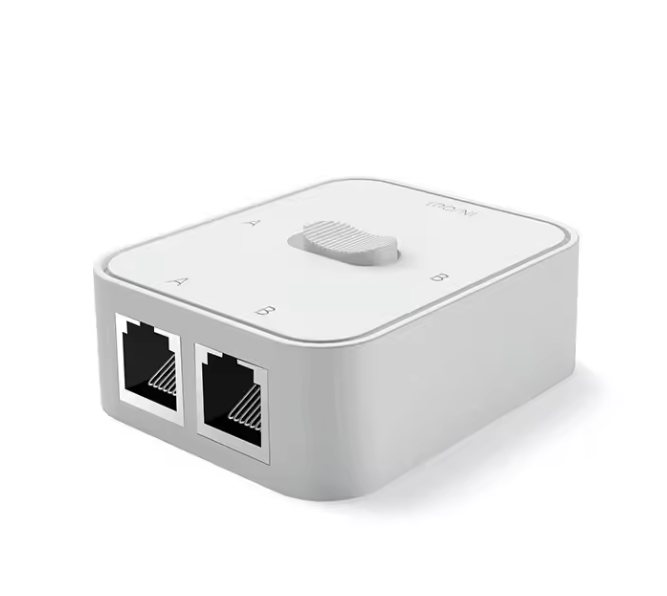 Gigabit Netwerk Splitter 2 Poorten – Handmatige RJ45 Switch zonder Stroom