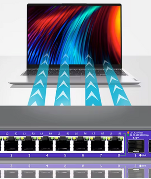 2.5G Netwerk Switch 5/8 Poorten – 10G SFP+ Uplink, High-Speed Ethernet Switch