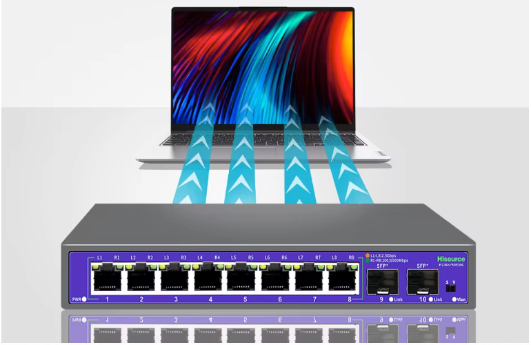 2.5G Netwerk Switch 5/8 Poorten – 10G SFP+ Uplink, High-Speed Ethernet Switch