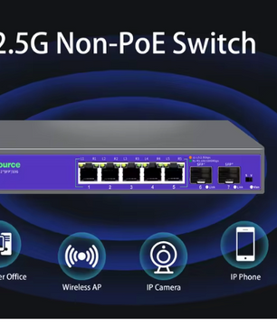 2.5G Netwerk Switch 5/8 Poorten – 10G SFP+ Uplink, High-Speed Ethernet Switch