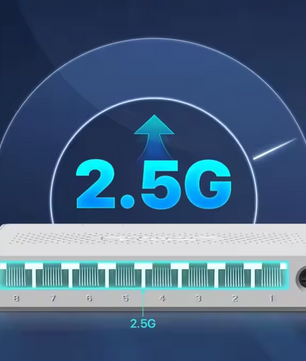 2.5G Netwerk Switch 8 Poorten – Gigabit Ethernet Switch 40Gbps Plug en Play