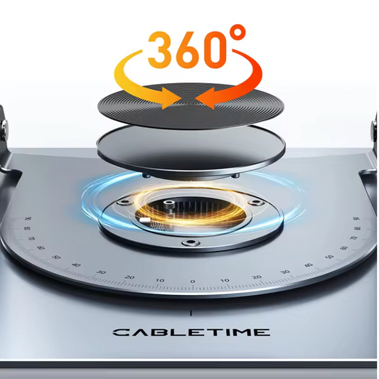 Verstelbare Laptop Standaard 360° – Aluminium Draaibare Laptop Houder voor Bureau