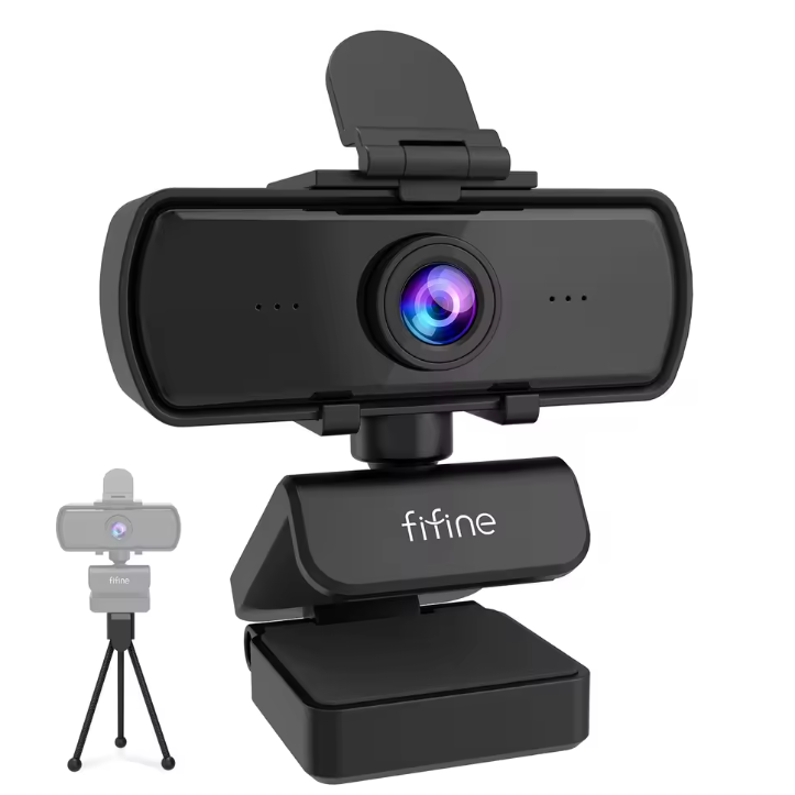 1440p Full HD Webcam met Microfoon en Statief – USB PC Camera voor Videovergaderingen en Livestreaming