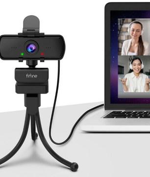 1440p Full HD Webcam met Microfoon en Statief – USB PC Camera voor Videovergaderingen en Livestreaming