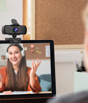 1440p Full HD Webcam met Microfoon en Statief – USB PC Camera voor Videovergaderingen en Livestreaming