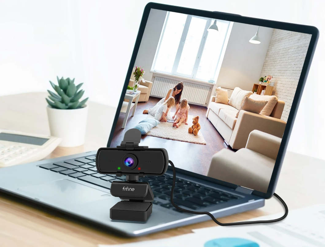 1440p Full HD Webcam met Microfoon en Statief – USB PC Camera voor Videovergaderingen en Livestreaming