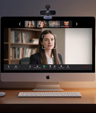 4K Webcam met Autofocus en Dual Microfoon – 1080P USB Camera voor PC en Videovergaderingen