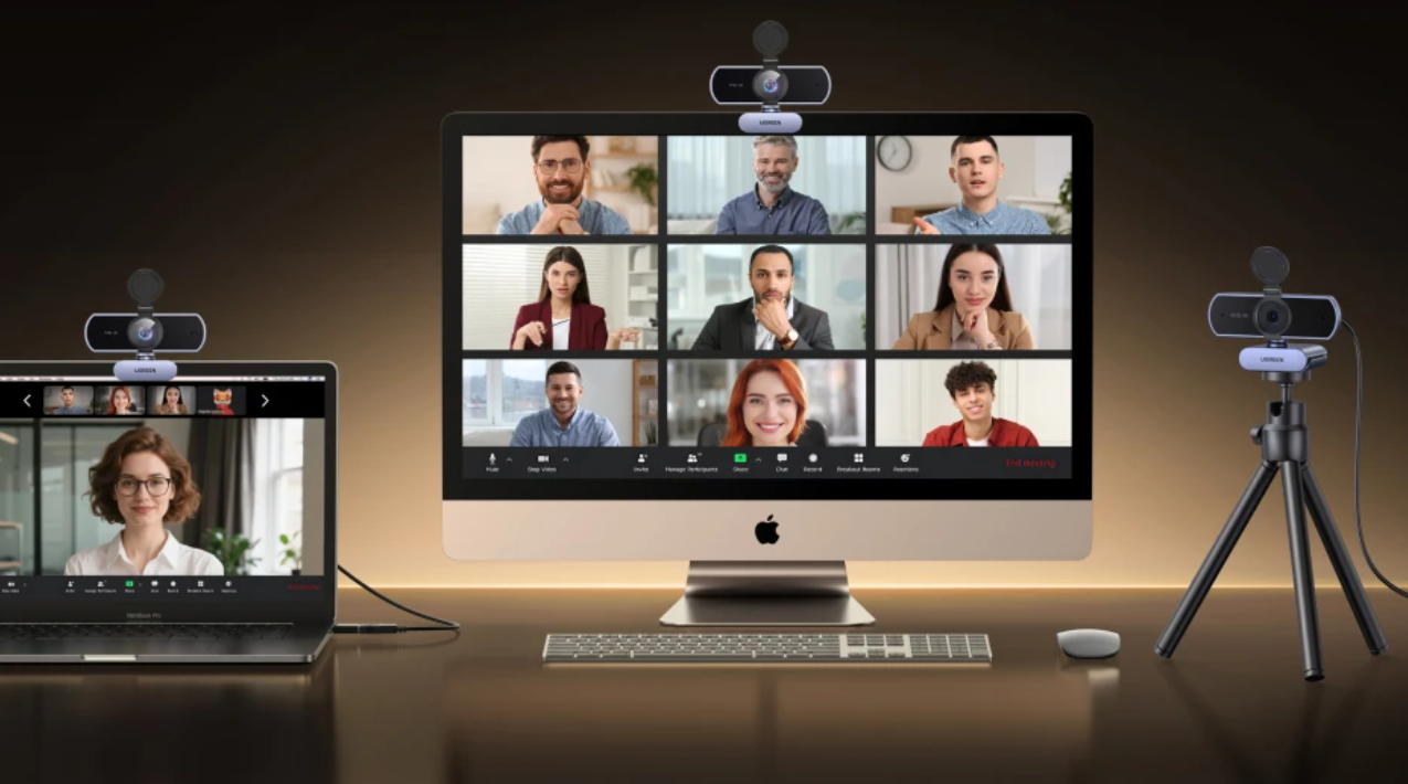 4K Webcam met Autofocus en Dual Microfoon – 1080P USB Camera voor PC en Videovergaderingen