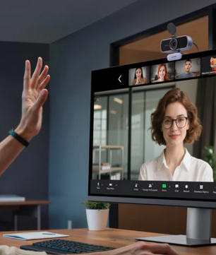 4K Webcam met Autofocus en Dual Microfoon – 1080P USB Camera voor PC en Videovergaderingen