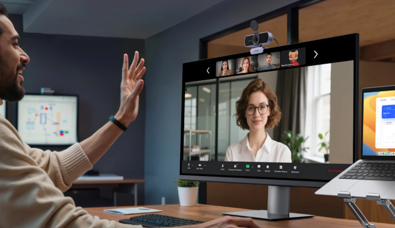 4K Webcam met Autofocus en Dual Microfoon – 1080P USB Camera voor PC en Videovergaderingen