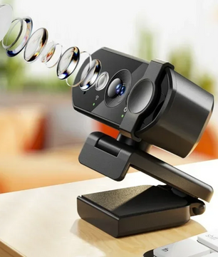 4K Webcam met Autofocus en Microfoon – 8MP USB Camera voor Laptop en PC, Full HD 1080P