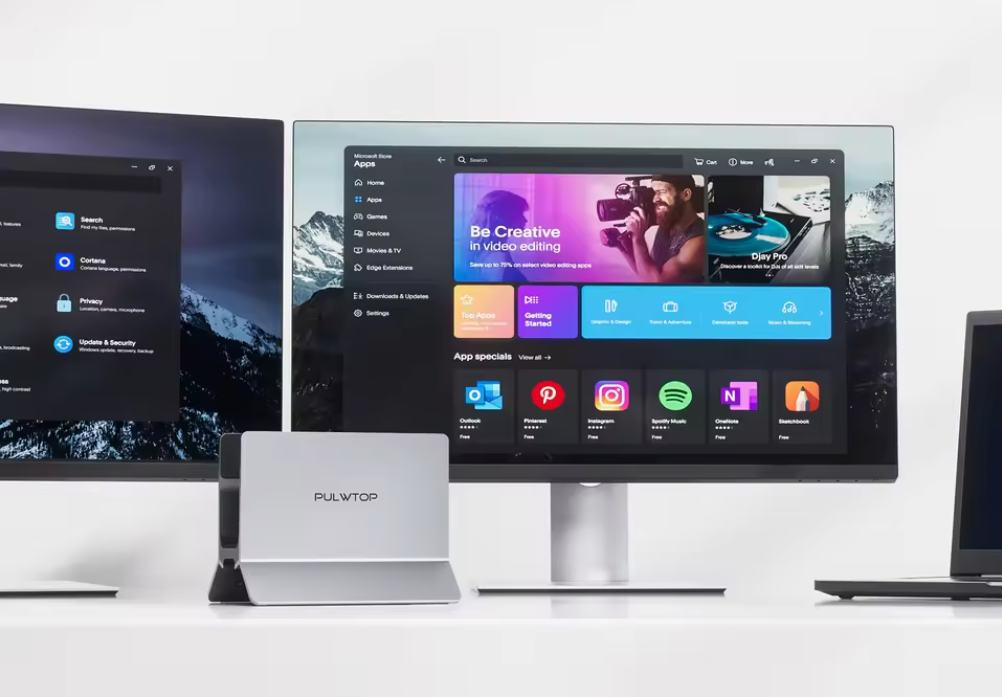 11-in-1 USB-C Docking Station met 2x HDMI 4K – Verticale Laptop Stand met Ethernet en Snellaadfunctie