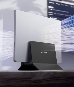 11-in-1 USB-C Docking Station met M.2 SSD Behuizing – 4K HDMI, Ethernet en Laptop Stand
