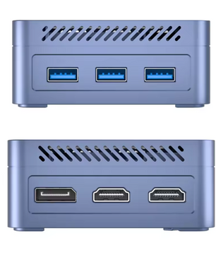 Mini PC met Intel N150 Processor – 12GB DDR5, 512GB SSD, Windows 11 Pro en 4K Triple Display