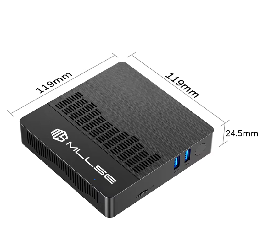 Mini PC met Intel N4000 – 6GB RAM, 128GB Opslag, WiFi 5 en Windows 11