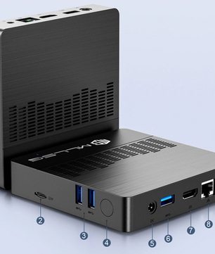 Mini PC met Intel N4000 – 6GB RAM, 128GB Opslag, WiFi 5 en Windows 11
