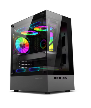 M-ATX / Mini ITX PC Behuizing met Transparant Zijpaneel – Gaming Case met 240mm Waterkoeling Support