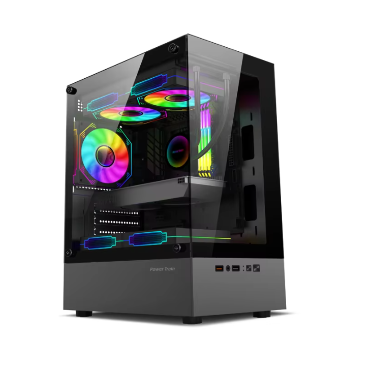 M-ATX / Mini ITX PC Behuizing met Transparant Zijpaneel – Gaming Case met 240mm Waterkoeling Support