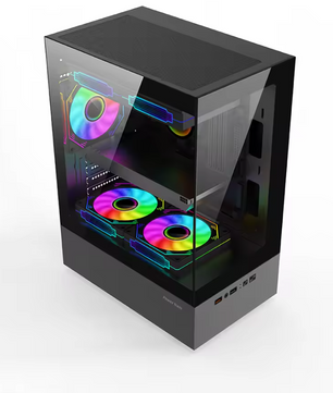 M-ATX / Mini ITX PC Behuizing met Transparant Zijpaneel – Gaming Case met 240mm Waterkoeling Support