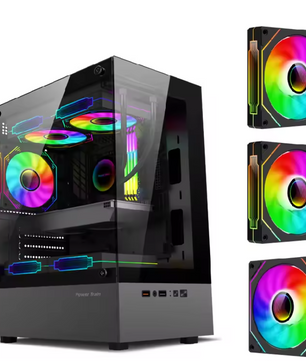 M-ATX / Mini ITX PC Behuizing met Transparant Zijpaneel – Gaming Case met 240mm Waterkoeling Support