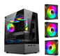 M-ATX / Mini ITX PC Behuizing met Transparant Zijpaneel – Gaming Case met 240mm Waterkoeling Support