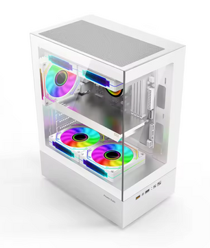 M-ATX / Mini ITX PC Behuizing met Transparant Zijpaneel – Gaming Case met 240mm Waterkoeling Support