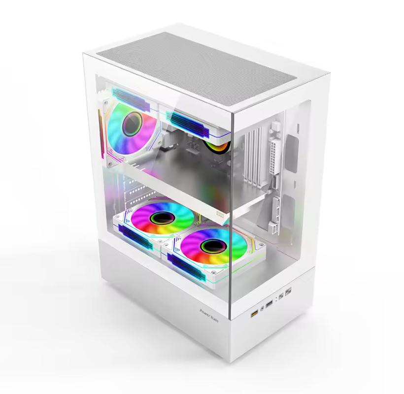 M-ATX / Mini ITX PC Behuizing met Transparant Zijpaneel – Gaming Case met 240mm Waterkoeling Support