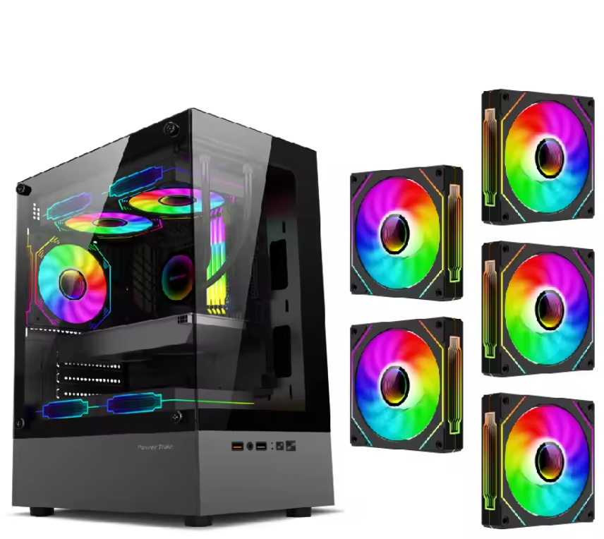 M-ATX / Mini ITX PC Behuizing met Transparant Zijpaneel – Gaming Case met 240mm Waterkoeling Support
