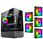 M-ATX / Mini ITX PC Behuizing met Transparant Zijpaneel – Gaming Case met 240mm Waterkoeling Support