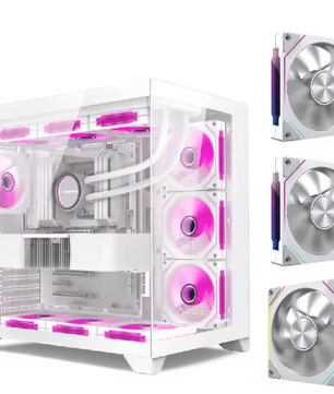 ATX Gaming PC Behuizing met Dubbel Glas – 360mm Waterkoeling Support en High-Airflow Design