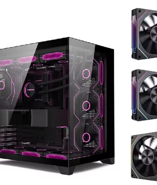 ATX Gaming PC Behuizing met Dubbel Glas – 360mm Waterkoeling Support en High-Airflow Design