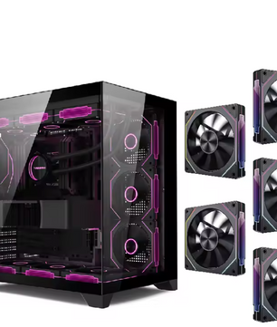 ATX Gaming PC Behuizing met Dubbel Glas – 360mm Waterkoeling Support en High-Airflow Design